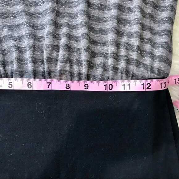 Free People Beach Scoop-Back Striped Sheer Blouson Tank Black Mini‎ Dress Size S - Picture 8 of 9